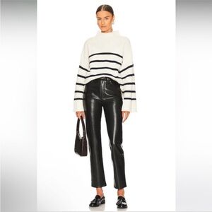1 day sale!AGOLDE Black Leather Pants